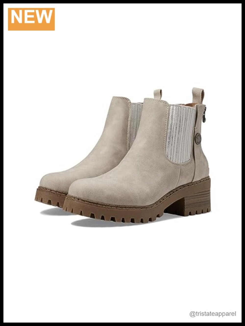 Faux Leather Chelsea Ankle Boots Platform Heel Zip Closure